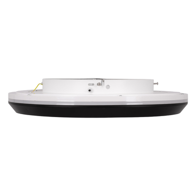 GLOBOSTAR® MELINA 61040 Μοντέρνο Φωτιστικό Οροφής LED 55W 6376lm 120° AC 220-240V IP20 Ρυθμιζόμενο Λευκό CCT με Χειριστήριο από 2700K έως 6000K Dimmable - Lumileds SMD Chip - Μαύρο Ματ - Μ48 x Π48 x Υ9cm - 3 Χρόνια Εγγύηση