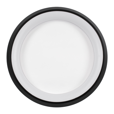 GLOBOSTAR® MELINA 61040 Μοντέρνο Φωτιστικό Οροφής LED 55W 6376lm 120° AC 220-240V IP20 Ρυθμιζόμενο Λευκό CCT με Χειριστήριο από 2700K έως 6000K Dimmable - Lumileds SMD Chip - Μαύρο Ματ - Μ48 x Π48 x Υ9cm - 3 Χρόνια Εγγύηση