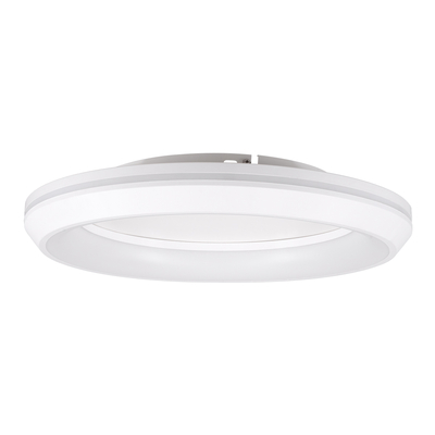 GLOBOSTAR® MELINA 61041 Μοντέρνο Φωτιστικό Οροφής LED 55W 6376lm 120° AC 220-240V IP20 Ρυθμιζόμενο Λευκό CCT με Χειριστήριο από 2700K έως 6000K Dimmable - Lumileds SMD Chip - Λευκό Ματ - Μ48 x Π48 x Υ9cm - 3 Χρόνια Εγγύηση