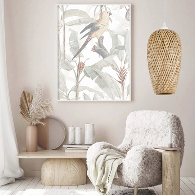 GLOBOSTAR® SAN TROPEZ 00764 Boho Κρεμαστό Φωτιστικό Οροφής με Ντουί 1 x E27 AC 220-240V IP20 - Μπεζ - Μ19 x Π19 x Υ42cm