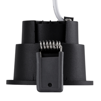 GLOBOSTAR® PLUTO-S 60250 Χωνευτό Downlight Σποτ με Honeycomb Anti Glare Reflector LED 7W 910lm 38° AC 220-240V IP20 Φυσικό Λευκό 4500K - Bridgelux COB Chip & TÜV SÜD Driver - Μαύρο Ματ - Μ6.4 x Π6.4 x Υ4.9cm / Q5.5cm - 5 Χρόνια Εγγύηση