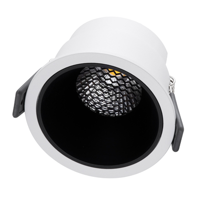 GLOBOSTAR® PLUTO-M 60252 Χωνευτό Downlight Σποτ με Honeycomb Anti Glare Reflector LED 10W 1300lm 38° AC 220-240V IP20 Φυσικό Λευκό 4500K - Bridgelux COB Chip & TÜV SÜD Driver - Λευκό & Μαύρο Ματ - Μ8.4 x Π8.4 x Υ5.9cm / Q7.5cm - 5 Χρόνια Εγγύηση