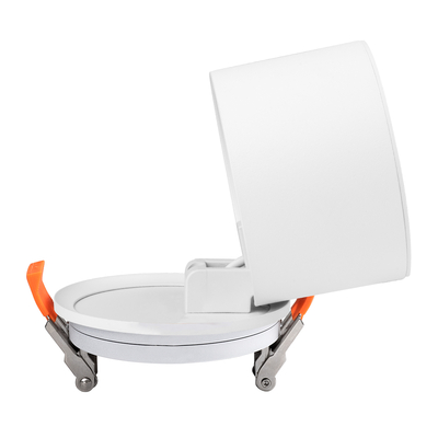 GLOBOSTAR® OMEGA-R 60294 Χωνευτό Κινούμενο Downlight Σποτ LED 12W 1560lm 36° AC 220-240V IP20 Φυσικό Λευκό 4500K - Bridgelux COB Chip & TÜV SÜD Driver - Λευκό Ματ - Μ10 x Π10 x Υ8.2cm / Q9cm - 5 Χρόνια Εγγύηση