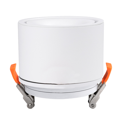 GLOBOSTAR® OMEGA-R 60294 Χωνευτό Κινούμενο Downlight Σποτ LED 12W 1560lm 36° AC 220-240V IP20 Φυσικό Λευκό 4500K - Bridgelux COB Chip & TÜV SÜD Driver - Λευκό Ματ - Μ10 x Π10 x Υ8.2cm / Q9cm - 5 Χρόνια Εγγύηση