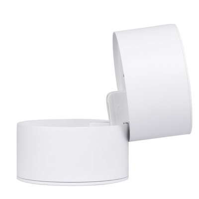 GLOBOSTAR® OMEGA-S 60299 Κινούμενο Downlight Σποτ LED 12W 1500lm 36° AC 220-240V IP20 Θερμό Λευκό 2700K - Bridgelux COB Chip & TÜV SÜD Driver - Λευκό Ματ - Μ10 x Π10 x Υ10.5cm - 5 Χρόνια Εγγύηση