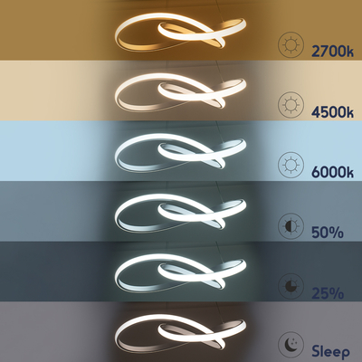 GLOBOSTAR® DEXTER 61050 Μοντέρνο Κρεμαστό Φωτιστικό Οροφής LED 72W 8064lm 300° AC 220-240V IP20 Ρυθμιζόμενο Λευκό CCT με Χειριστήριο από 2700K έως 6000K Dimmable - Lumileds SMD Chip - Λευκό Ματ - Μ56 x Π56 x Υ14cm - 3 Χρόνια Εγγύηση