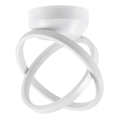 GLOBOSTAR® AMELIA 61053 Μοντέρνο Φωτιστικό Οροφής LED 20W 2400lm 300° AC 220-240V IP20 Ρυθμιζόμενο Λευκό CCT με On/Off 2700K/4500K/6000K - Lumileds SMD Chip - Λευκό Ματ - Μ24.5 x Π16 x Υ25cm - 3 Χρόνια Εγγύηση