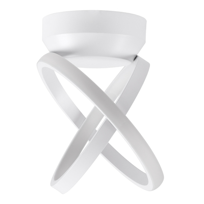 GLOBOSTAR® AMELIA 61053 Μοντέρνο Φωτιστικό Οροφής LED 20W 2400lm 300° AC 220-240V IP20 Ρυθμιζόμενο Λευκό CCT με On/Off 2700K/4500K/6000K - Lumileds SMD Chip - Λευκό Ματ - Μ24.5 x Π16 x Υ25cm - 3 Χρόνια Εγγύηση