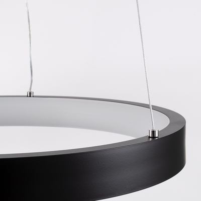 GLOBOSTAR® NEMESIS 61155 Μοντέρνο Κρεμαστό Φωτιστικό Οροφής LED 30W 3513lm 360° AC 220-240V IP20 Ρυθμιζόμενο Λευκό CCT με Χειριστήριο από 2700K έως 6000K Dimmable - Lumileds SMD Chip - Μαυρό Ματ - Μ40 x Π40 x Υ4cm - 3 Χρόνια Εγγύηση