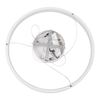 GLOBOSTAR® NEMESIS 61159 Μοντέρνο Κρεμαστό Φωτιστικό Οροφής LED 45W 5230lm 360° AC 220-240V IP20 Ρυθμιζόμενο Λευκό CCT με Χειριστήριο από 2700K έως 6000K Dimmable - Lumileds SMD Chip - Λευκό Ματ - Μ60 x Π60 x Υ4cm - 3 Χρόνια Εγγύηση