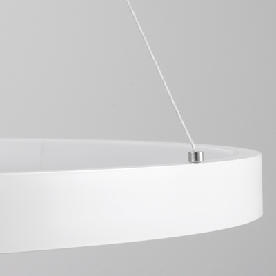 GLOBOSTAR® NEMESIS 61162 Μοντέρνο Κρεμαστό Φωτιστικό Οροφής LED 67W 7689lm 360° AC 220-240V IP20 Ρυθμιζόμενο Λευκό CCT με Χειριστήριο από 2700K έως 6000K Dimmable - Lumileds SMD Chip - Λευκό Ματ - Μ80 x Π80 x Υ4cm - 3 Χρόνια Εγγύηση