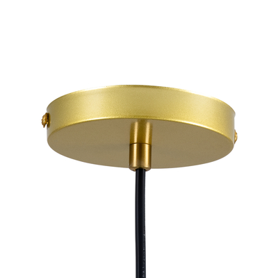 GLOBOSTAR® LIBRARY 00767 Vintage Κρεμαστό Φωτιστικό Οροφής με Ντουί 1 x E27 AC 220-240V IP20 - Πράσινο & Χρυσό - Μ26 x Π26 x Y20cm