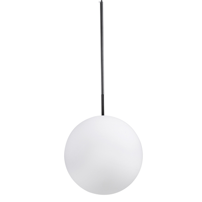 GLOBOSTAR® MONROE 00957 Μοντέρνο Κρεμαστό Φωτιστικό Οροφής με Ντουί 1 x E27 AC 220-240V IP20 - Μαύρο & Λευκό - Μ30 x Π30 x Υ75cm