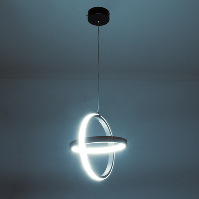 GLOBOSTAR® ALICE 61055 Μοντέρνο Κρεμαστό Φωτιστικό Οροφής LED 20W 2400lm 300° AC 220-240V IP20 Ρυθμιζόμενο Λευκό CCT με On/Off 2700K/4500K/6000K - Lumileds SMD Chip - Μαύρο Ματ - Μ25 x Π22 x Υ25cm - 3 Χρόνια Εγγύηση