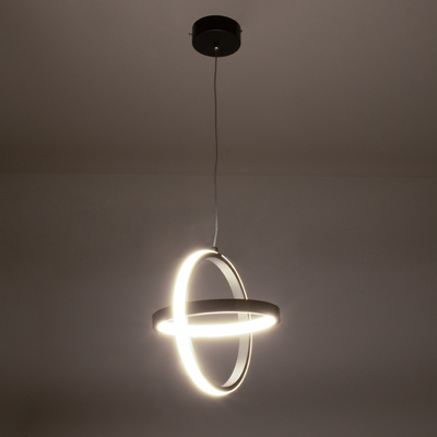 GLOBOSTAR® ALICE 61055 Μοντέρνο Κρεμαστό Φωτιστικό Οροφής LED 20W 2400lm 300° AC 220-240V IP20 Ρυθμιζόμενο Λευκό CCT με On/Off 2700K/4500K/6000K - Lumileds SMD Chip - Μαύρο Ματ - Μ25 x Π22 x Υ25cm - 3 Χρόνια Εγγύηση