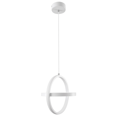 GLOBOSTAR® ALICE 61056 Μοντέρνο Κρεμαστό Φωτιστικό Οροφής LED 20W 2400lm 300° AC 220-240V IP20 Ρυθμιζόμενο Λευκό CCT με On/Off 2700K/4500K/6000K - Lumileds SMD Chip - Λευκό Ματ - Μ25 x Π22 x Υ25cm - 3 Χρόνια Εγγύηση