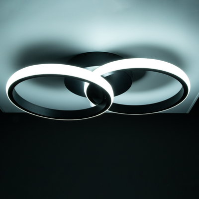 GLOBOSTAR® CORA 61058 Μοντέρνο Φωτιστικό Οροφής LED 18W 2160lm 300° AC 220-240V IP20 Ρυθμιζόμενο Λευκό CCT με On/Off 2700K/4500K/6000K - Lumileds SMD Chip - Μαύρο Ματ - Μ36 x Π20.5 x Υ7cm - 3 Χρόνια Εγγύηση