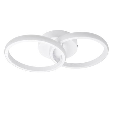 GLOBOSTAR® CORA 61059 Μοντέρνο Φωτιστικό Οροφής LED 18W 2160lm 300° AC 220-240V IP20 Ρυθμιζόμενο Λευκό CCT με On/Off 2700K/4500K/6000K - Lumileds SMD Chip - Λευκό Ματ - Μ36 x Π20.5 x Υ7cm - 3 Χρόνια Εγγύηση