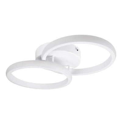 GLOBOSTAR® CORA 61059 Μοντέρνο Φωτιστικό Οροφής LED 18W 2160lm 300° AC 220-240V IP20 Ρυθμιζόμενο Λευκό CCT με On/Off 2700K/4500K/6000K - Lumileds SMD Chip - Λευκό Ματ - Μ36 x Π20.5 x Υ7cm - 3 Χρόνια Εγγύηση