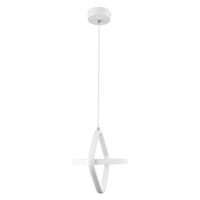 GLOBOSTAR® ROSE 61065 Μοντέρνο Κρεμαστό Φωτιστικό Οροφής LED 22W 2640lm 300° AC 220-240V IP20 Ρυθμιζόμενο Λευκό CCT με On/Off 2700K/4500K/6000K - Lumileds SMD Chip - Λευκό Ματ - Μ24 x Π22 x Υ24cm - 3 Χρόνια Εγγύηση