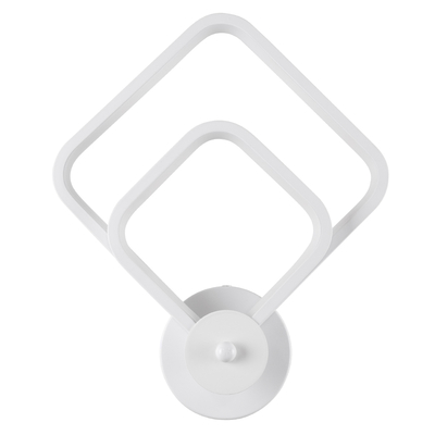 GLOBOSTAR® ANNA 61086 Μοντέρνο Φωτιστικό Τοίχου - Απλίκα LED 15W 1800lm 300° AC 220-240V IP20 Ρυθμιζόμενο Λευκό CCT με On/Off 2700K/4500K/6000K - Lumileds SMD Chip - Λευκό Ματ - Μ25 x Π8 x Υ30cm - 3 Χρόνια Εγγύηση