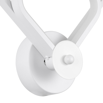 GLOBOSTAR® ANNA 61086 Μοντέρνο Φωτιστικό Τοίχου - Απλίκα LED 15W 1800lm 300° AC 220-240V IP20 Ρυθμιζόμενο Λευκό CCT με On/Off 2700K/4500K/6000K - Lumileds SMD Chip - Λευκό Ματ - Μ25 x Π8 x Υ30cm - 3 Χρόνια Εγγύηση