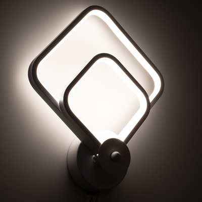 GLOBOSTAR® ANNA 61086 Μοντέρνο Φωτιστικό Τοίχου - Απλίκα LED 15W 1800lm 300° AC 220-240V IP20 Ρυθμιζόμενο Λευκό CCT με On/Off 2700K/4500K/6000K - Lumileds SMD Chip - Λευκό Ματ - Μ25 x Π8 x Υ30cm - 3 Χρόνια Εγγύηση