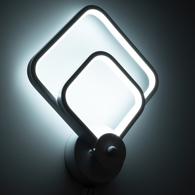 GLOBOSTAR® ANNA 61086 Μοντέρνο Φωτιστικό Τοίχου - Απλίκα LED 15W 1800lm 300° AC 220-240V IP20 Ρυθμιζόμενο Λευκό CCT με On/Off 2700K/4500K/6000K - Lumileds SMD Chip - Λευκό Ματ - Μ25 x Π8 x Υ30cm - 3 Χρόνια Εγγύηση