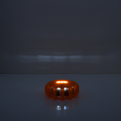 GLOBOSTAR® EMERGENCIA 79697 Φωτιστικό Έκτακτης Ανάγκης για Οχήματα με Μαγνήτη & Φακό LED 2W 140lm 360° DC 5V με 3xAAA Μπαταρίες Αδιάβροχο IP65 Κόκκινο & Ψυχρό Λευκό 6000K - Πορτοκαλί - Μ10 x Π10 x Υ3.5cm - 1 Χρόνο Εγγύηση