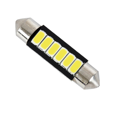 GloboStar® C5W 81303 Λάμπα Αυτοκίνητου 39mm FESTOON - LED 12 SMD 5630 6W 900lm 120° DC 12V IP20 Ψυχρό Λευκό 6000K