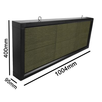 GLOBOSTAR® DISPLAY 90270 Κυλιόμενη Ψηφιακή Επιγραφή P10 Μονής Όψης LED AC 220-240V Αδιάβροχο IP54 Ψυχρό Λευκό 6000K - WiFi Control μέσω FK APP - Αισθητήρας Θερμοκρασίας & Υγρασίας - Μ104 x Π9 x Υ40cm - 2 Χρόνια Εγγύηση