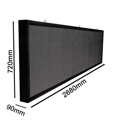 GLOBOSTAR® DISPLAY 90292 Κυλιόμενη Ψηφιακή Επιγραφή P10 Μονής Όψης LED AC 220-240V Αδιάβροχο IP65 Πράσινο - WiFi Control μέσω FK APP - Αισθητήρας Θερμοκρασίας & Υγρασίας - Μ264 x Π9 x Υ72cm - 2 Χρόνια Εγγύηση