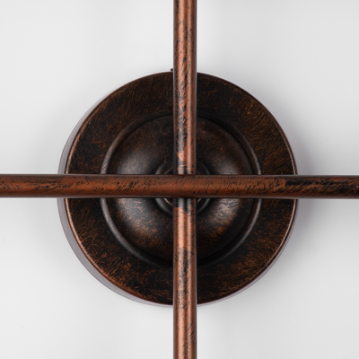 GLOBOSTAR® PIPING 00668-1 Vintage Φωτιστικό Οροφής με Ντουί 12 x E27 AC 220-240V IP20 - Χάλκινο - Μ78.5 x Π9.5 x Υ64cm