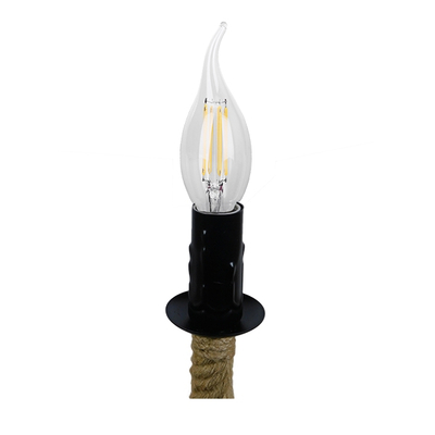 GLOBOSTAR® LINDELL 10001111 Vintage Κρεμαστό Φωτιστικό Οροφής με Ντουί 1 x E14 AC 220-240V IP20 - Μπεζ & Μαύρο - Μ37 x Π2.5 x Υ37cm