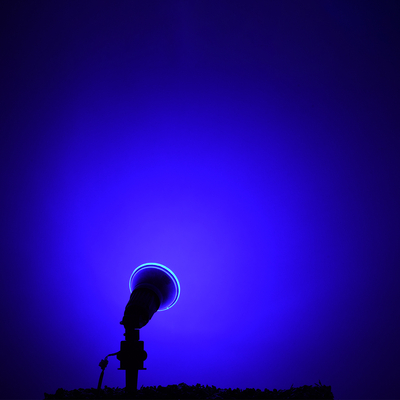 GLOBOSTAR® GARDENPAR 60231 Σποτ E27 PAR38 Σκληρού Υάλου LED 18W 1200lm 60° AC 220-240V Αδιάβροχο IP65 Μπλε - Μ12 x Π12 x Υ13cm - 3 Χρόνια Εγγύηση