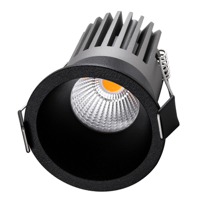 GLOBOSTAR® MICRO-B 60245 Χωνευτό Downlight Σποτ LED 7W 875lm 38° AC 220-240V IP20 Θερμό Λευκό 2700K - Bridgelux COB Chip & TÜV SÜD Driver - Μαύρο Ματ - Μ6 x Π6 x Υ7.8cm / Q5cm - 5 Χρόνια Εγγύηση