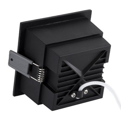 GLOBOSTAR® PLUTO-M 60274 Χωνευτό Downlight Σποτ με Honeycomb Anti Glare Reflector LED 10W 1300lm 38° AC 220-240V IP20 Φυσικό Λευκό 4500K - Bridgelux COB Chip & TÜV SÜD Driver - Μαύρο Ματ - Μ8.4 x Π8.4 x Υ5.9cm / Q7.5 x 7.5cm - 5 Χρόνια Εγγύηση