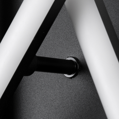 GLOBOSTAR® DRACO 61093 Μοντέρνο Φωτιστικό Οροφής LED 45W 5535lm 120° AC 220-240V IP20 Ρυθμιζόμενο Λευκό CCT με Χειριστήριο από 2700K έως 6000K Dimmable - Lumileds SMD Chip - Μαύρο Ματ - Μ50 x Π50 x Υ11cm - 3 Χρόνια Εγγύηση