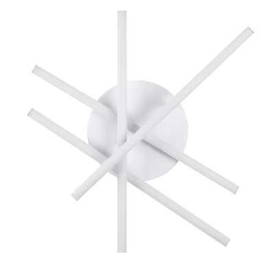 GLOBOSTAR® DRACO 61096 Μοντέρνο Φωτιστικό Οροφής LED 60W 7380lm 120° AC 220-240V IP20 Ρυθμιζόμενο Λευκό CCT με Χειριστήριο από 2700K έως 6000K Dimmable - Lumileds SMD Chip - Λευκό Ματ - Μ60 x Π60 x Υ11cm - 3 Χρόνια Εγγύηση