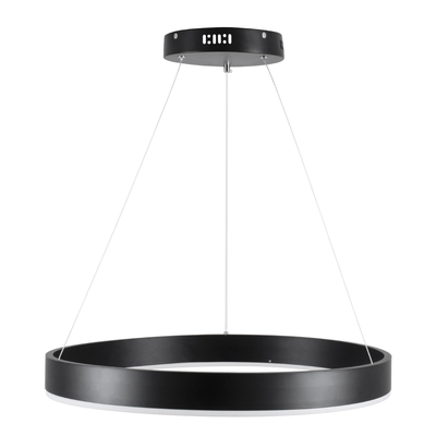 GLOBOSTAR® VENOM 61176 Μοντέρνο Κρεμαστό Φωτιστικό Οροφής LED 45W 5269lm 120° AC 220-240V IP20 Ρυθμιζόμενο Λευκό CCT με Χειριστήριο από 2700K έως 6000K Dimmable - Lumileds SMD Chip - Μαύρο Ματ - Μ60 x Π60 x Υ6.5cm - 3 Χρόνια Εγγύηση