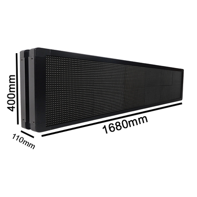 GLOBOSTAR® DISPLAY 90330 Κυλιόμενη Ψηφιακή Επιγραφή P10 Διπλής Όψης LED AC 220-240V Αδιάβροχο IP65 Ψυχρό Λευκό 6000K - WiFi Control μέσω FK APP - Αισθητήρας Θερμοκρασίας & Υγρασίας - Μ168 x Π12 x Υ40cm - 2 Χρόνια Εγγύηση