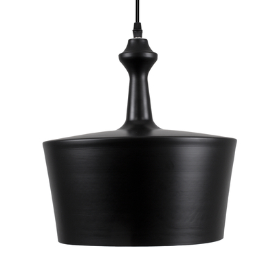 GLOBOSTAR® ROCKFORD 01287-A Μοντέρνο Κρεμαστό Φωτιστικό Οροφής με Ντουί 1 x E27 AC 220-240V IP20 - Μαύρο & Χρυσό - Μ30 x Π30 x Υ30cm