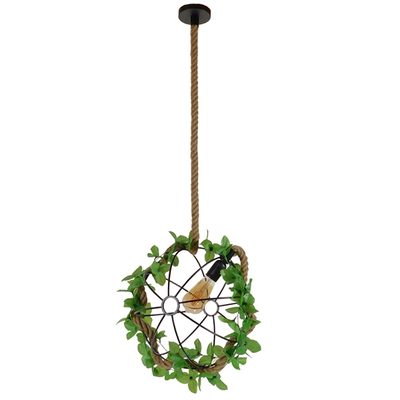 GLOBOSTAR® BRADLEY 10001328 Vintage Κρεμαστό Φωτιστικό Οροφής με Ντουί 1 x E27 AC 220-240V IP20 - Πολύχρωμο - Μ33 x Π33 x Υ33cm