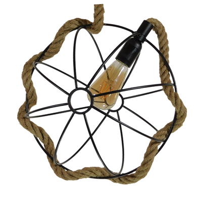 GLOBOSTAR® BRADLEY 10001328 Vintage Κρεμαστό Φωτιστικό Οροφής με Ντουί 1 x E27 AC 220-240V IP20 - Πολύχρωμο - Μ33 x Π33 x Υ33cm