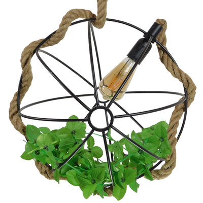 GLOBOSTAR® BRADLEY 10001329 Vintage Κρεμαστό Φωτιστικό Οροφής με Ντουί 1 x E27 AC 220-240V IP20 - Πολύχρωμο - Μ42 x Π42 x Υ42cm