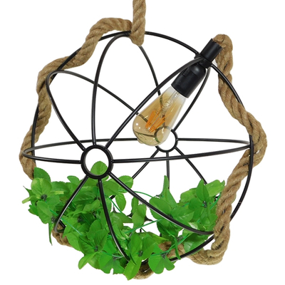 GLOBOSTAR® BRADLEY 10001329 Vintage Κρεμαστό Φωτιστικό Οροφής με Ντουί 1 x E27 AC 220-240V IP20 - Πολύχρωμο - Μ42 x Π42 x Υ42cm