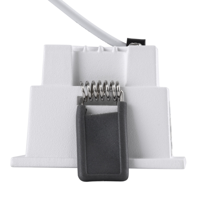 GLOBOSTAR® PLUTO-S 60265 Χωνευτό Downlight Σποτ με Honeycomb Anti Glare Reflector LED 7W 875lm 38° AC 220-240V IP20 Θερμό Λευκό 2700K - Bridgelux COB Chip & TÜV SÜD Driver - Λευκό & Μαύρο Ματ - Μ6.4 x Π6.4 x Υ4.9cm / Q5.5 x 5.5cm x - 5 Χρόνια Εγγύηση