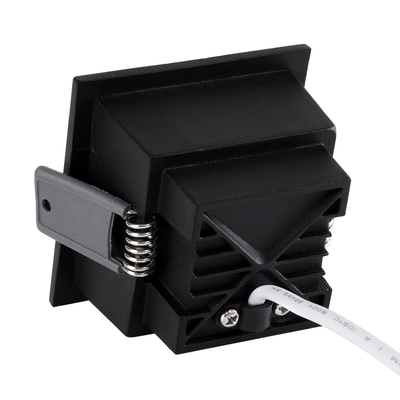 GLOBOSTAR® PLUTO-S 60268 Χωνευτό Downlight Σποτ με Honeycomb Anti Glare Reflector LED 7W 910lm 38° AC 220-240V IP20 Φυσικό Λευκό 4500K - Bridgelux COB Chip & TÜV SÜD Driver - Μαύρο Ματ - Μ6.4 x Π6.4 x Υ4.9cm / Q5.5 x 5.5cm - 5 Χρόνια Εγγύηση