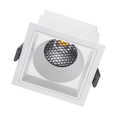 GLOBOSTAR® PLUTO-M 60272 Χωνευτό Downlight Σποτ με Honeycomb Anti Glare Reflector LED 10W 1300lm 38° AC 220-240V IP20 Φυσικό Λευκό 4500K - Bridgelux COB Chip & TÜV SÜD Driver - Λευκό Ματ - Μ8.4 x Π8.4 x Υ5.9cm / Q7.5 x 7.5cm - 5 Χρόνια Εγγύηση