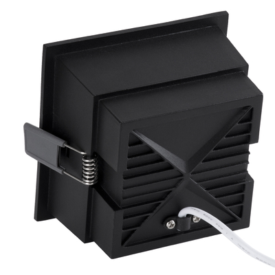 GLOBOSTAR® PLUTO-B 60281 Χωνευτό Downlight Σποτ με Honeycomb Anti Glare Reflector LED 15W 1875lm 38° AC 220-240V IP20 Θερμό Λευκό 2700K - Bridgelux COB Chip & TÜV SÜD Driver - Μαύρο Ματ - Μ10.4 x Π10.4 x Υ6.5cm / Q9.5 x 9.5cm - 5 Χρόνια Εγγύηση